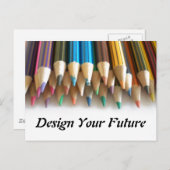 Design Your Future Postkarte (Vorne/Hinten)