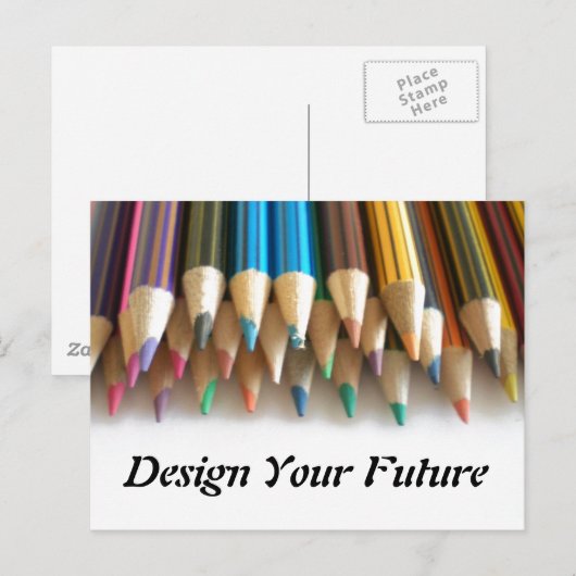 Design Your Future Postkarte (Vorne/Hinten)