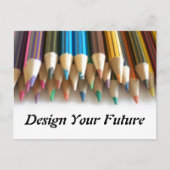Design Your Future Postkarte (Vorderseite)