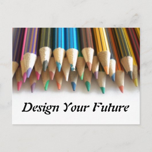 Design Your Future Postkarte (Vorderseite)