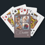 Design Your Own 4 Photo Personalized Name Spielkarten<br><div class="desc">Unleash your creativity with our Design Your Own 4 Photo Personalized Name Poker Cards! These custom playing cards allow you to upload and showcase four of your favorite photos, making game night even more special and memorable. Perfect for poker enthusiasts, family gatherings, or as a unique gift for any occasion,...</div>