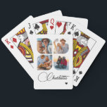 Design Your Own 4 Photo Personalized Name Spielkarten<br><div class="desc">Unleash your creativity with our Design Your Own 4 Photo Personalized Name Poker Cards! These custom playing cards allow you to upload and showcase four of your favorite photos, making game night even more special and memorable. Perfect for poker enthusiasts, family gatherings, or as a unique gift for any occasion,...</div>