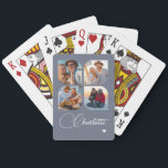 Design Your Own 4 Photo Personalized Name Spielkarten<br><div class="desc">Unleash your creativity with our Design Your Own 4 Photo Personalized Name Poker Cards! These custom playing cards allow you to upload and showcase four of your favorite photos, making game night even more special and memorable. Perfect for poker enthusiasts, family gatherings, or as a unique gift for any occasion,...</div>