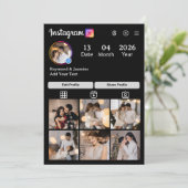 Design Your Own 7 Photo Collage Dankeskarte (Stehend Vorderseite)