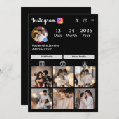 Design Your Own 7 Photo Collage Dankeskarte (Vorne/Hinten)