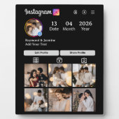 Design Your Own 7 Photo Collage Fotoplatte (Vorderseite)