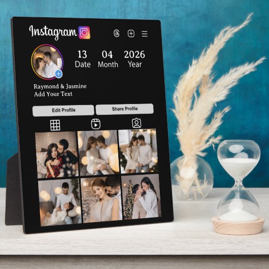 Design Your Own 7 Photo Collage Fotoplatte (Seite)