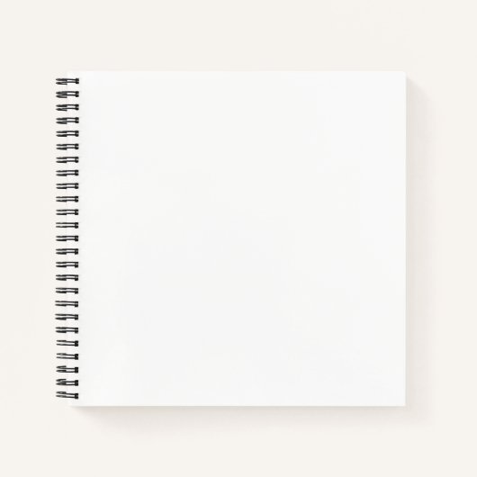 Design your own - 8.5" x 8.5" Spiralnotebook Notizbuch (Vorderseite)