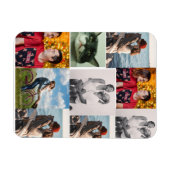Design Your Own 9 Photo Custom Collage Magnet (Horizontal)