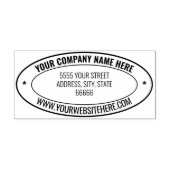 Design Your Own Address Oval Rubber Stamp Example Gummistempel (Prägung)