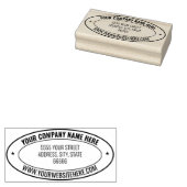 Design Your Own Address Oval Rubber Stamp Example Gummistempel (Stempel)