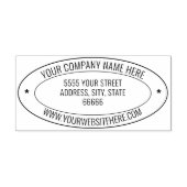 Design Your Own Address Oval Rubber Stamp Example Gummistempel (Prägung)