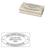 Design Your Own Address Oval Rubber Stamp Example Gummistempel (Stempel)