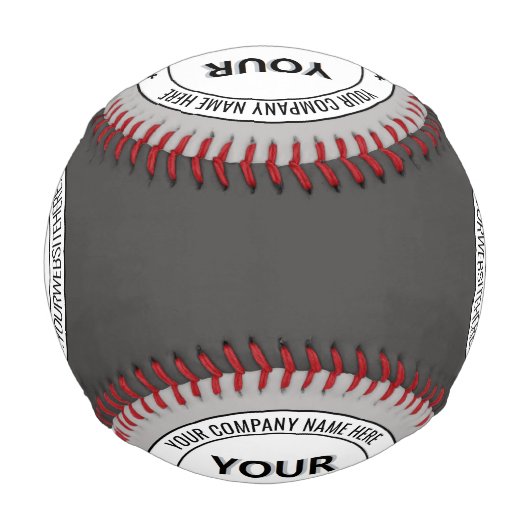 Design Your Own Branded Logo and Text Baseball (Vorderseite)