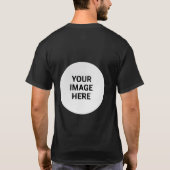Design Your Own Business Logo & Text T-Shirt (Rückseite)