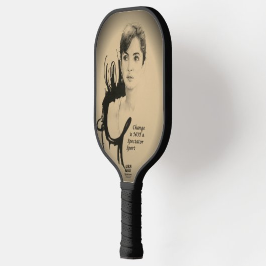Design your own Change ist kein Zuschauersport Pickleball Schläger (Links)