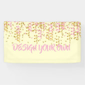 Design Your Own Confetti  Banner (Horizontal)