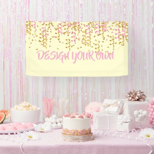 Design Your Own Confetti  Banner (Party)