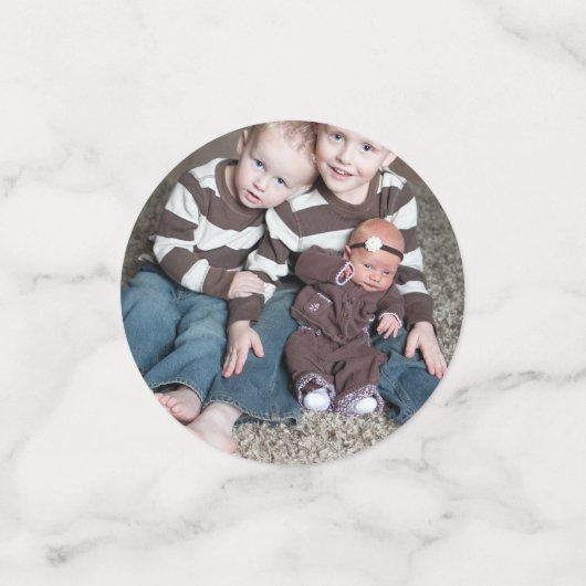 Design your own custom made personalized konfetti (Klein Vorderseite)