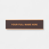 Design Your Own Custom Name Door Sign Example Türschild (Vorderseite )