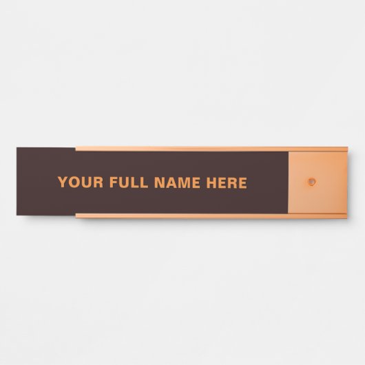 Design Your Own Custom Name Door Sign Example Türschild (Vorderseite )