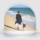 Design Your Own Custom Photo Snow Globe Schneekugeln (Vorderseite)