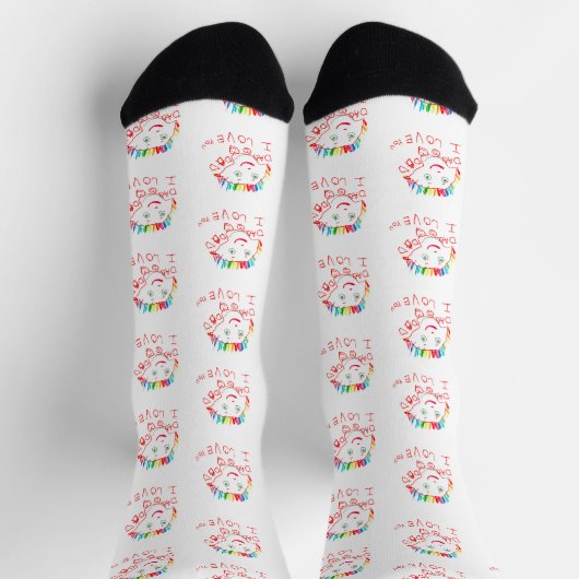 Design Your Own Custom Socks with Your Child's Art Socken (Oben)
