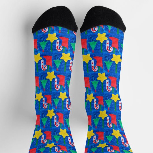 Design Your Own Custom Socks with Your Child's Art Socken (Oben)