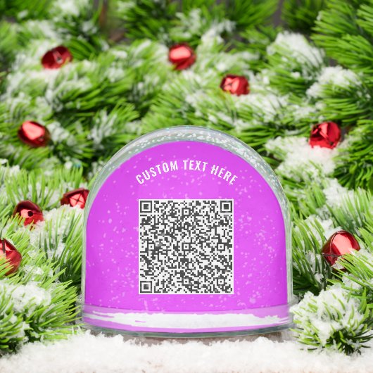 Design Your Own Custom Text and QR Code Schneekugeln (Weihnachten)