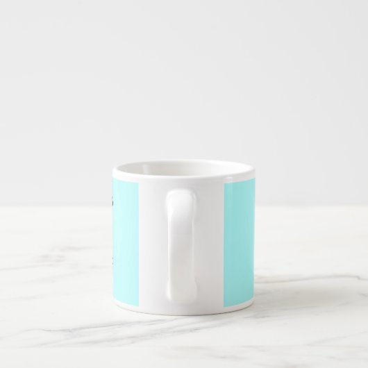 Design Your Own Espresso Cup - Light Blue Espressotasse (Rückseite)