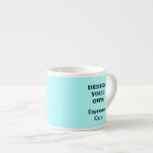 Design Your Own Espresso Cup - Light Blue Espressotasse (Vorderseite Rechts)