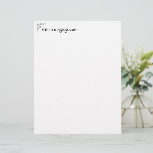 design your own letterhead template (Stehend Vorderseite)