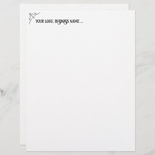 design your own letterhead template (Vorne/Hinten)