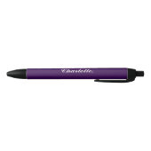 Design Your Own Name on This Dark Purple Kugelschreiber (Unterseite)