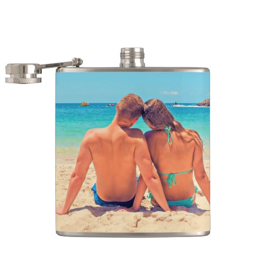 Design Your Own Photo Flask Gift Personalized Flachmann (Geöffnet)