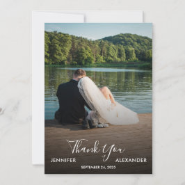 Design your own photo Thank you Wedding card Dankeskarte