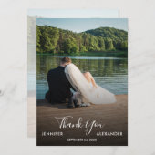 Design your own photo Thank you Wedding card Dankeskarte (Vorne/Hinten)