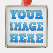 Design Your Own Premium Square Ornament (Vorne)