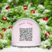 Design Your Own QR Code Scan Info Personalized Schneekugeln (Weihnachten)