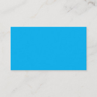 Design Your Own Solid Sky Blue Visitenkarte