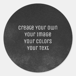 Design your way - Erstellen Sie Ihre eigene Runder Aufkleber