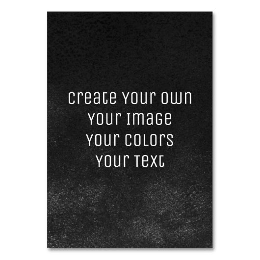 Design your way - Erstellen Sie Ihre eigene Tischnummer (Vorderseite)