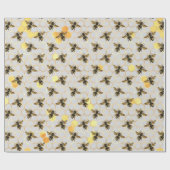 Design-Zen für Sonnenblumen und Bienen Geschenkpapier (Flach)