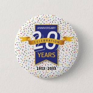 Design zum 20. JUBILÄUM Button