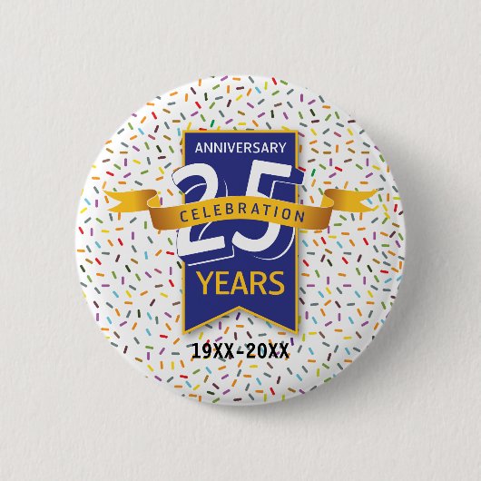 Design zum 25. JUBILÄUM Button (Vorderseite)