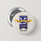 Design zum 25. JUBILÄUM Button (Vorne & Hinten)