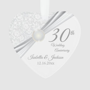 Design zum 30. Hochzeitstag Andenken Ornament
