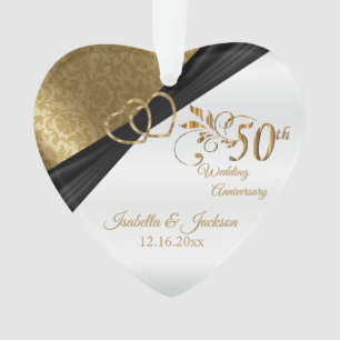 Design zum 50. Hochzeitstag Andenken Ornament
