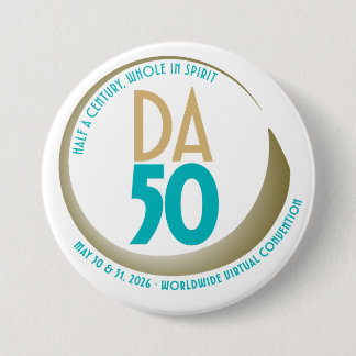 Design zum 50-jährigen Jubiläum der D.A.-Conventio Button