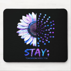 Design zum Monat der Prävention des Bewusstseins f Mousepad